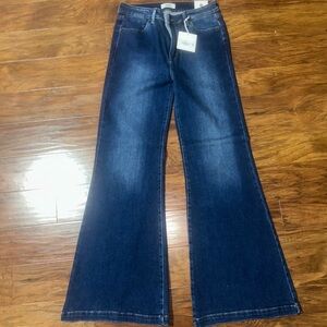 Just Black Dark Blue Flare Jeans